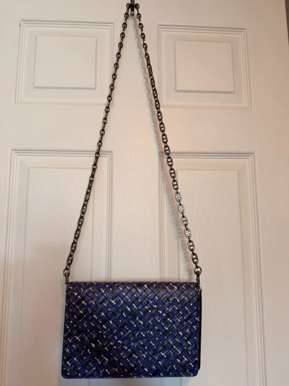 Bottega Veneta Blue & Purple Clutch/ Crossbody